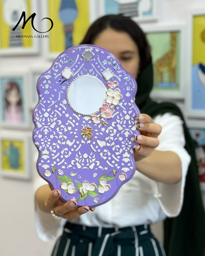 جاکلیدی چوبی یاسی رنگ