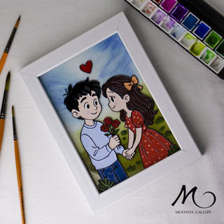 تابلو ویترای عاشقانه