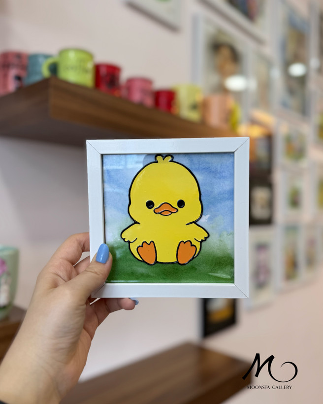 خرید تابلو فانتزی جوجه دستساز با امکان سفارش طرح دلخواه