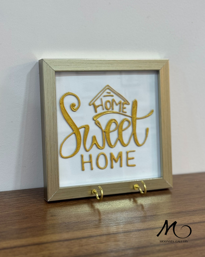 جاکلیدی ورودی منزل با طرح Home Sweet Home دستساز