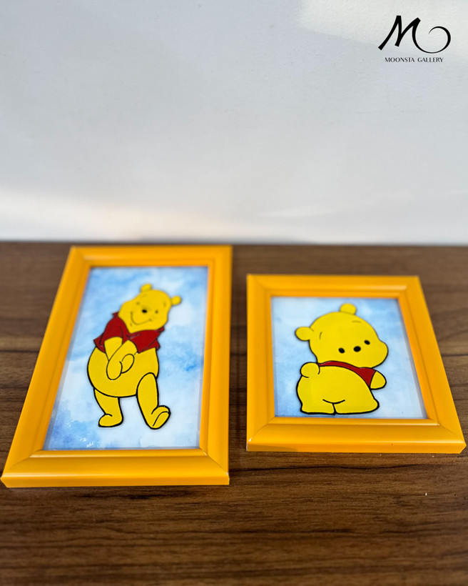 مینی تابلو ویترای کارتونی طرح Winnie the Pooh